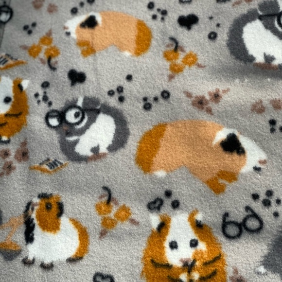 Guinea Pig cage liner Fleece ADORABLE Midwest Reversible 24” x 47” washable - Picture 2 of 5